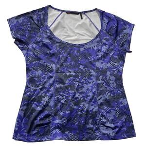 Sofia Vergara Shirt Womens X Large Purple Printed Tee Active